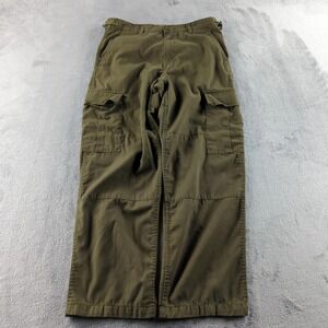 Parklands Canada Pants Mens Medium Green BDU Cargo Adjustable Waist Workwear